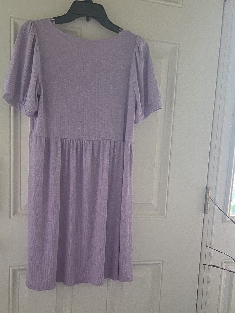 First Love Lilac Scoop Neck Short Sleeve Dress - Picture 3 of 3